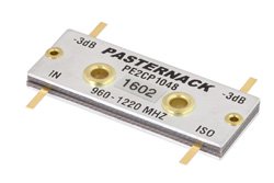 90 Degree Drop-In Hybrid Coupler From 960 MHz to 1.22 GHz Rated to 125 Watts