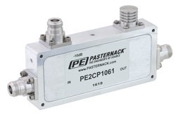 Low PIM Directional 10 dB N Coupler To 2.7 GHz Rated to 200 Watts