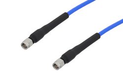 SMA Male to SMA Male Cable 36 Inch Length Using PE-P141 Coax with HeatShrink, LF Solder