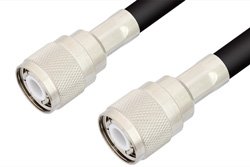 HN Male to HN Male Cable 12 Inch Length Using RG213 Coax