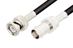 BNC Male to BNC Female Cable 36 Inch Length Using RG58 Coax, RoHS