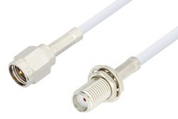 SMA Male to SMA Female Bulkhead Cable 36 Inch Length Using RG188 Coax, RoHS