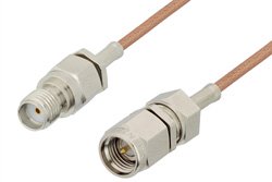 SMA Male to SMA Female Cable 12 Inch Length Using RG178 Coax