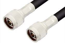 N Male to N Male Cable Using RG214 Coax, LF Solder, RoHS