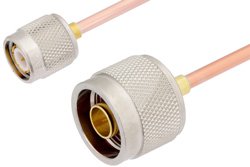 N Male to TNC Male Cable 48 Inch Length Using RG402 Coax