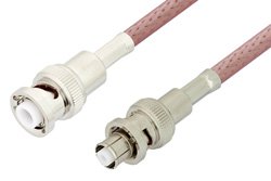 MHV Male to SHV Plug Cable Using RG142 Coax, RoHS