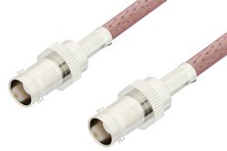 BNC Female to BNC Female Cable 72 Inch Length Using RG142 Coax, RoHS
