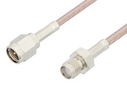 SMA Male to SMA Female Cable 48 Inch Length Using 75 Ohm RG179 Coax, RoHS
