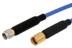 SMA Male to Push-On SMA Male Precision Cable 24 Inch Length Using 160 Series Coax, RoHS