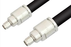 SMA Male to SMA Male Cable 12 Inch Length Using RG214 Coax