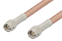 SMA Male to SMA Male Cable 12 Inch Length Using PE-P195 Coax