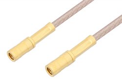 SSMB Plug to SSMB Plug Cable 12 Inch Length Using RG316 Coax