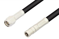 SMA Male to SMB Plug Cable 12 Inch Length Using RG58 Coax