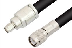 SMA Male to TNC Male Cable 36 Inch Length Using RG214 Coax, RoHS