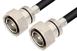 7/16 DIN Male to 7/16 DIN Male Cable 72 Inch Length Using RG214 Coax, RoHS