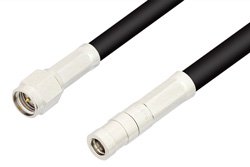 SMA Male to SMB Plug Cable 24 Inch Length Using RG223 Coax, RoHS