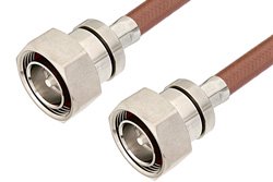 7/16 DIN Male to 7/16 DIN Male Cable Using RG393 Coax