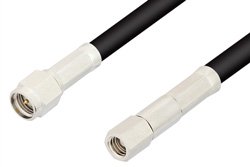 SMA Male to SMC Plug Cable 6 Inch Length Using RG58 Coax