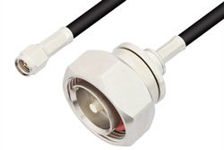 SMA Male to 7/16 DIN Male Cable 48 Inch Length Using RG58 Coax