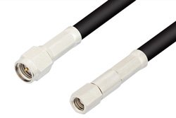 SMA Male to SMC Plug Cable Using RG223 Coax, RoHS