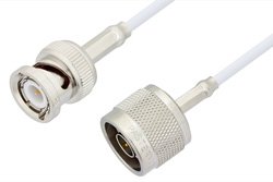 N Male to BNC Male Cable 36 Inch Length Using RG188 Coax