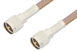 Mini UHF Male to Mini UHF Male Cable Using RG400 Coax