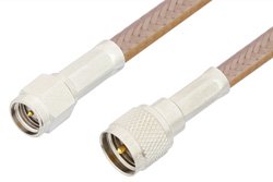 SMA Male to Mini UHF Male Cable Using RG400 Coax