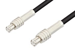 MCX Plug to MCX Plug Cable 12 Inch Length Using RG174 Coax, RoHS