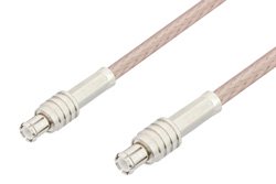 MCX Plug to MCX Plug Cable 24 Inch Length Using RG316 Coax, LF Solder