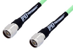 N Male to N Male Low Loss Test Cable 100 CM Length Using PE-P300LL Coax, RoHS