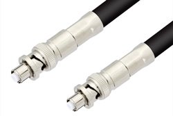 SHV Plug to SHV Plug Cable 12 Inch Length Using RG8 Coax