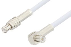 MCX Plug to MCX Plug Right Angle Cable 60 Inch Length Using RG188 Coax, RoHS