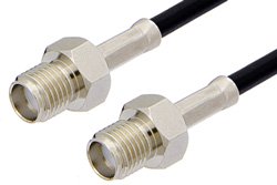 SMA Female to SMA Female Cable 12 Inch Length Using RG174 Coax