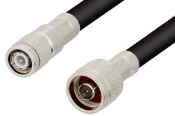 N Male to TNC Male Cable Using PE-B405 Coax