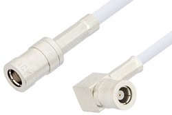 SMB Plug to SMB Plug Right Angle Cable 72 Inch Length Using RG188-DS Coax