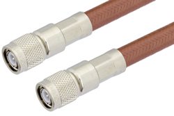 TNC Male to TNC Male Cable 24 Inch Length Using RG393 Coax