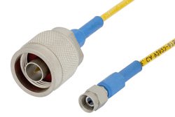 SMA Male to N Male Precision Cable 30 Inch Length Using 150 Series Coax, RoHS