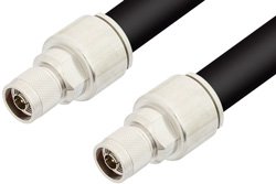 N Male to N Male Cable 108 Inch Length Using RG218 Coax, RoHS