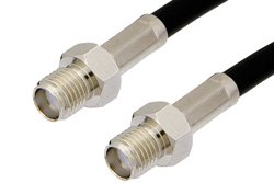 SMA Female to SMA Female Cable 12 Inch Length Using RG223 Coax