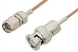 SMA Male to BNC Male Cable 48 Inch Length Using RG178 Coax