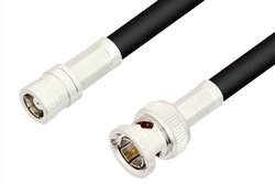 75 Ohm SMB Plug to 75 Ohm BNC Male Cable 36 Inch Length Using 75 Ohm RG59 Coax