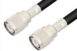 HN Male to HN Male Cable 12 Inch Length Using RG8 Coax