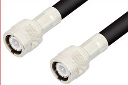 C Male to C Male Cable Using RG8 Coax, RoHS