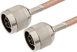 N Male to N Male Cable 48 Inch Length Using PE-P195 Coax