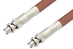 SHV Plug to SHV Plug Cable 36 Inch Length Using RG393 Coax, RoHS
