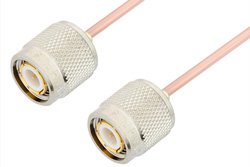 TNC Male to TNC Male Cable 36 Inch Length Using RG405 Coax, RoHS