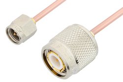 SMA Male to TNC Male Cable 36 Inch Length Using RG405 Coax