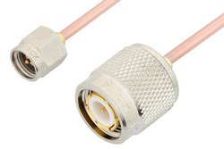 SMA Male to TNC Male Cable 60 Inch Length Using RG405 Coax