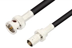 75 Ohm BNC Male to 75 Ohm BNC Female Cable 36 Inch Length Using 75 Ohm RG59 Coax, RoHS