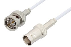 75 Ohm BNC Male to 75 Ohm BNC Female Cable 36 Inch Length Using 75 Ohm RG187 Coax